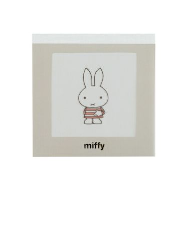 ミッフィー miffy メモパッド・スクエア ベージュ 文具 日本製
