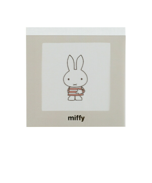 ミッフィー miffy メモパッド・スクエア ベージュ 文具 日本製