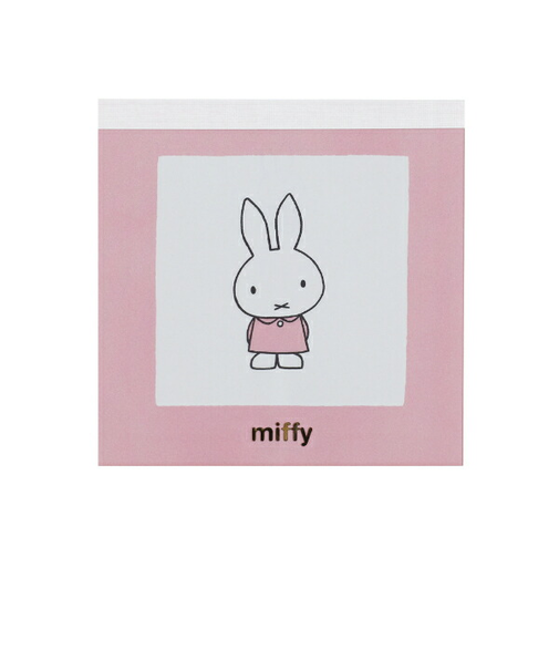 ミッフィー miffy メモパッド・スクエア ピンク 文具 日本製