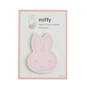 ミッフィー miffy フェイス付箋 コーラル 文具 日本製