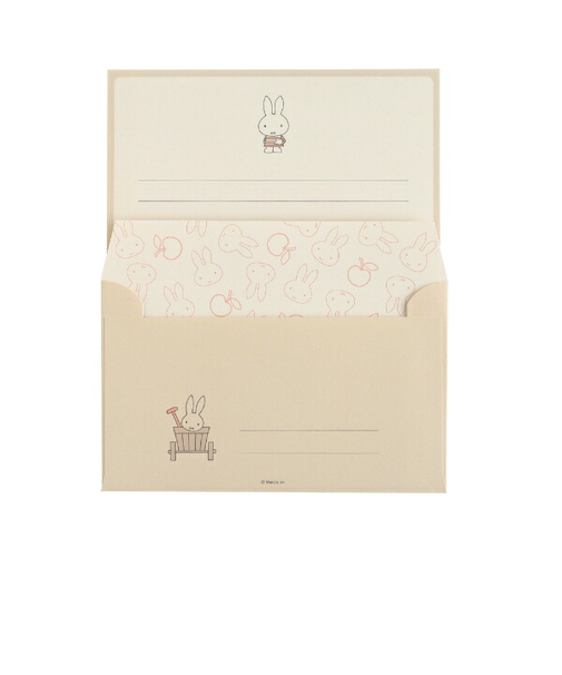 ミッフィー miffy レターセット ベージュ 文具 日本製