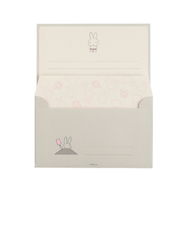 ミッフィー miffy レターセット グレー 文具 日本製