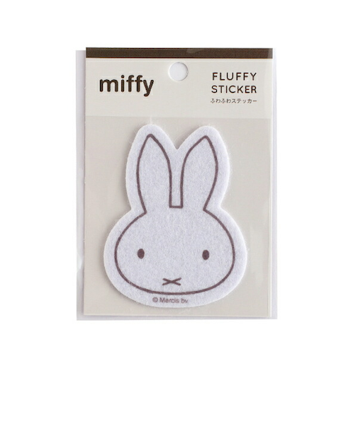 ミッフィー miffy フェルトステッカー ホワイト 文具