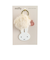 ミッフィー miffy ファー付きアクリルキーホルダー ベージュ