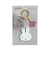 ミッフィー miffy ファー付きアクリルキーホルダー グレー