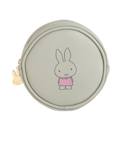 ミッフィー miffy 丸型ポーチ グレー