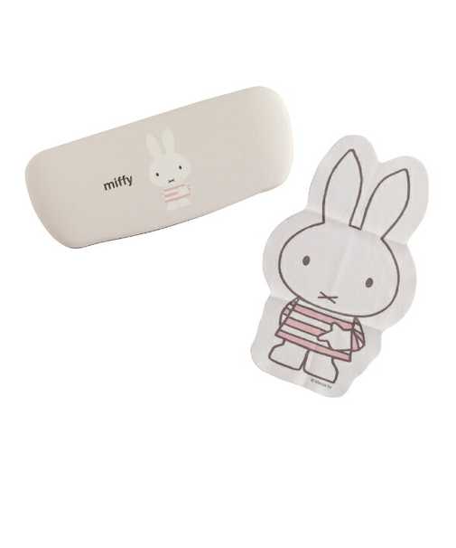 ミッフィー miffy メガネケース&クロスセット ベージュ