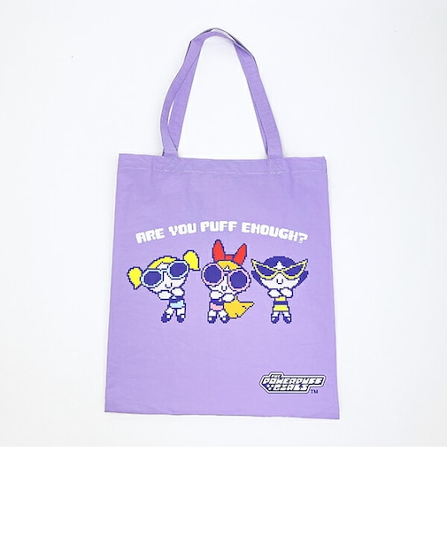 パワーパフガールズ ピクセルアート トートバッグ パワパフ