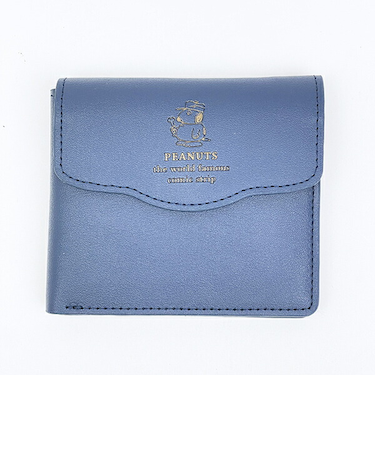 スヌーピー オラフ 折りたたみ二つ折り財布 ワンポイントエンボス SNOOPY