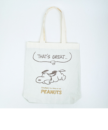 スヌーピー 刺しゅうトートバッグ GREAT SNOOPY