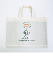 スヌーピー ミニレッスントートバッグ ホワイト SNOOPY
