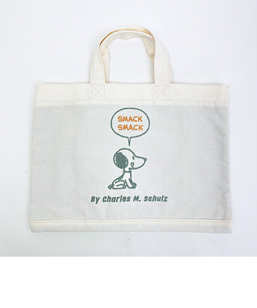 スヌーピー ミニレッスントートバッグ ホワイト SNOOPY