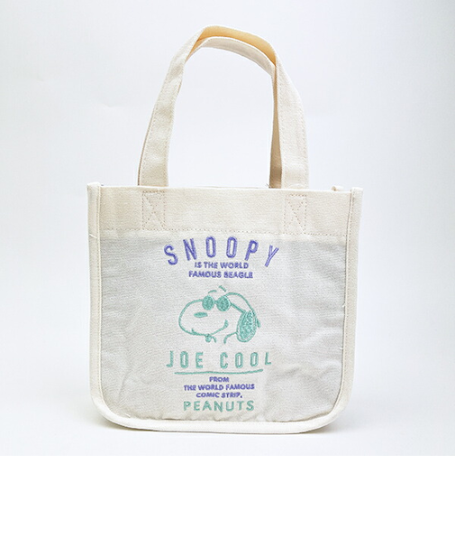 スヌーピー ジョー・クール 刺しゅうミニトートバッグ SNOOPY