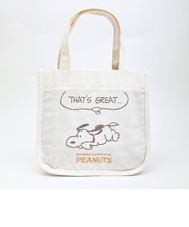 スヌーピー 刺しゅうミニトートバッグ SNOOPY