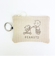 スヌーピー パスポーチ ベージュ カート SNOOPY