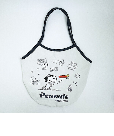 スヌーピー ジョー・クール バルーントートバッグ ネイビー SNOOPY