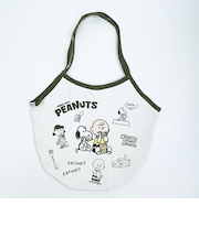 スヌーピー チャーリーブラウン バルーントートバッグ カーキ SNOOPY