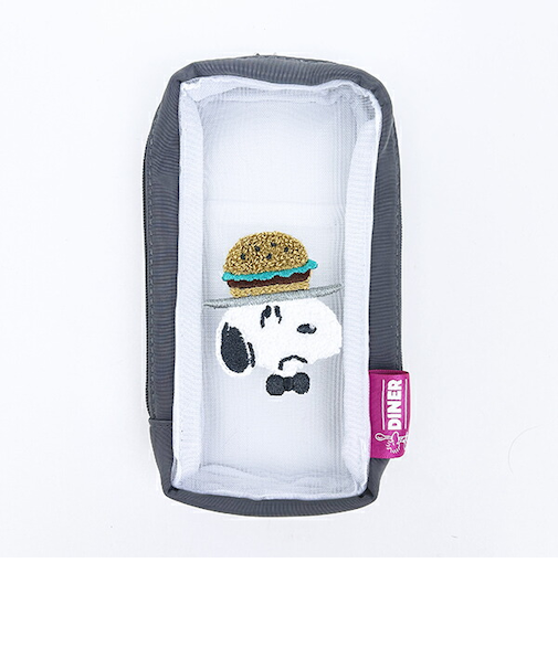 スヌーピー メッシュペンケース バーガー 文具 SNOOPY