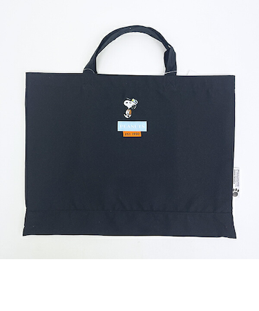 スヌーピー レッスンバッグ ブラック SNOOPY