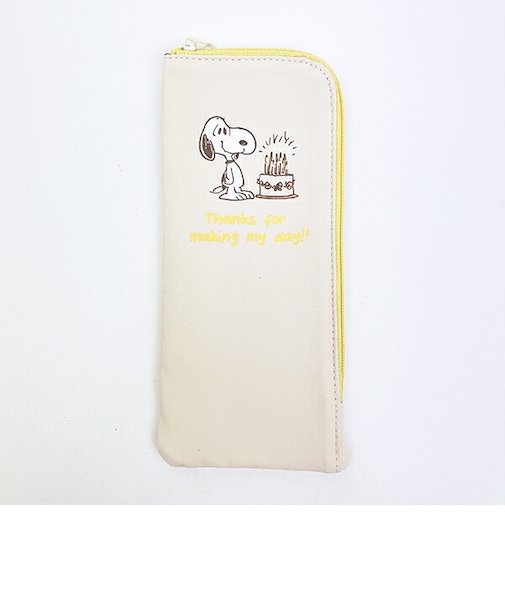 スヌーピー 耐熱トラベルポーチ (S) アイボリー 旅行 SNOOPY