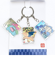 ポケットモンスター 3連アクリルキーホルダー 和柄 フシギバナ・リザードン・カメックス ポケモン