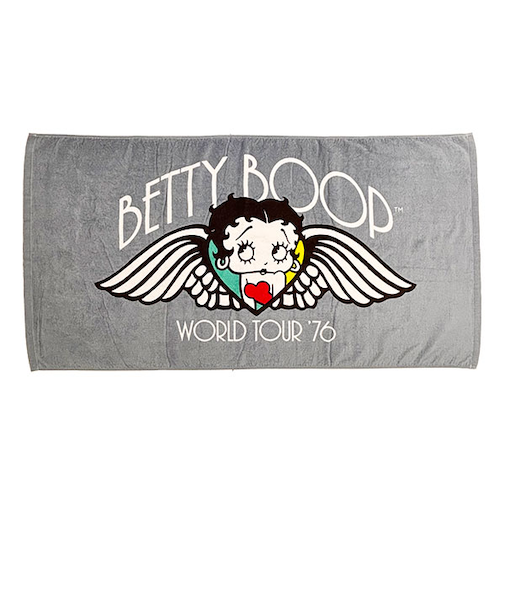 ベティー ブープ(Betty Boop) バスタオル (ネイビー) ベティちゃん