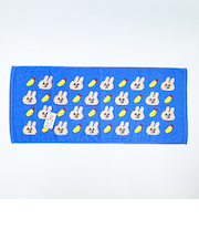 バニーコンビニ モグちゃんとえび天 フェイスタオル