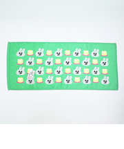 バニーコンビニ マメちゃんとケーキ フェイスタオル