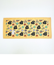 バニーコンビニ クロくんと目玉焼き フェイスタオル