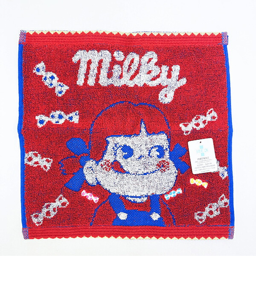 ペコちゃん ペコ＆ポコ ミニタオル (ミルキーキャンディ) 不二家