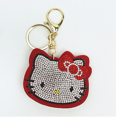 サンリオ ハローキティ Stoneチャームキーホルダー （ホワイト） Sanrio