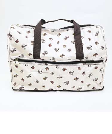 スヌーピー 折りたたみボストンバッグ(M) ベージュベア トラベル SNOOPY