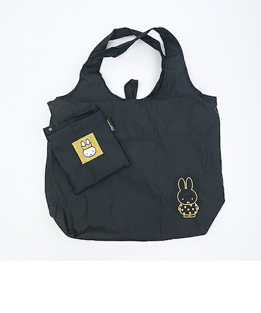 ミッフィー miffy 70th 保冷&保温エコバッグ(M) ゴールド&ブラック