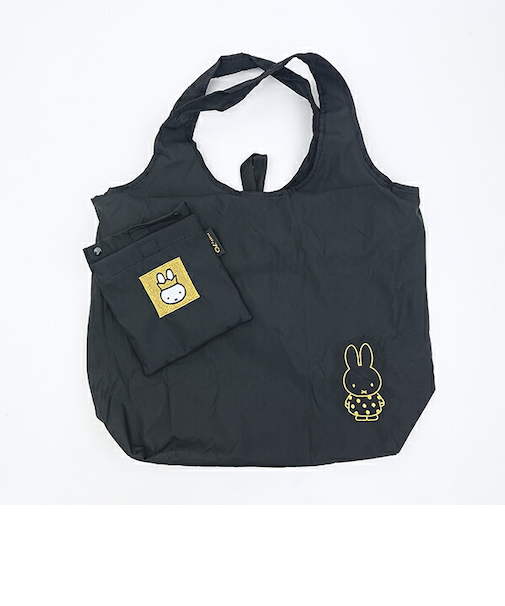 ミッフィー miffy 70th 保冷&保温エコバッグ(M) ゴールド&ブラック