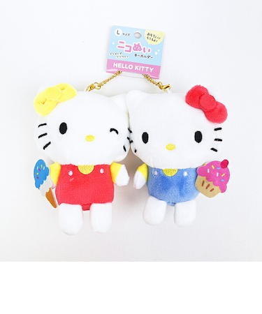サンリオ キティ ミミィ ニコぬい マスコットキーホルダー (L) ぬいぐるみ Sanrio