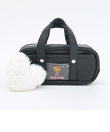 サンリオ 日焼け キティ スクバ風ペンケース ブラック 文具 Sanrio