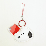 スヌーピー ドッグハウス PUレザーストラップ キーホルダー スマホ SNOOPY