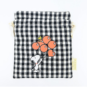 スヌーピー 巾着 (バルーンチェック) SNOOPY