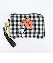 スヌーピー パスケース （バルーンチェック） 定期入れ SNOOPY