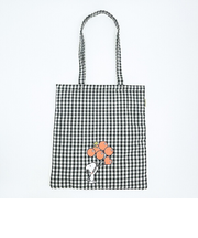 スヌーピー 肩掛けトートバッグ （バルーンチェック） SNOOPY