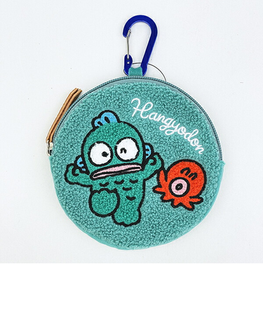 サンリオ ハンギョドン カナビラ付きサークルさがらポーチ (全身) Sanrio