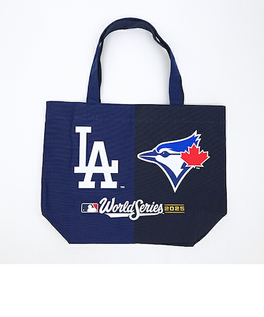 MLB(メジャーリーグ) ワールドシリーズ2025 ドジャース vs ブルージェイズ キャンバストートバッグ (ハーフ)