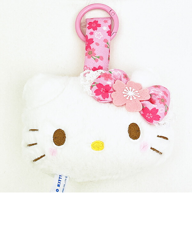 サンリオ ハローキティ 桜着物 フェイスタグマスコット ピンク Sanrio
