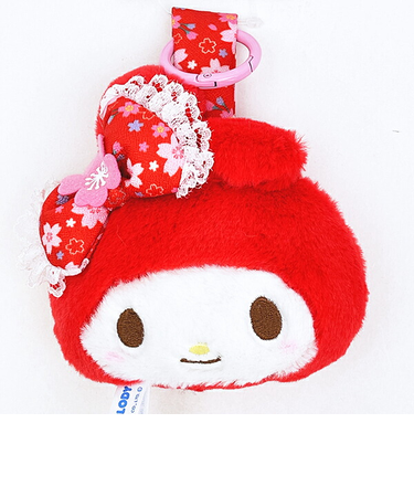 サンリオ マイメロディ 桜着物 フェイスタグマスコット レッド Sanrio