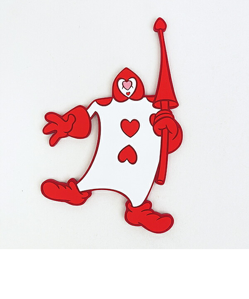 ディズニー 不思議の国のアリス トランプ兵 ラバーマグネットフック Disney