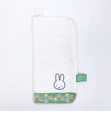 ミッフィー miffy どっとポーチ オーガニックコットン ホワイト