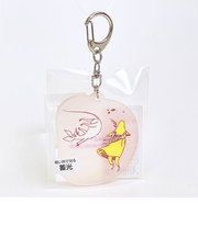 ムーミン 蓄光アクリルキーホルダー COMET ピンク MOOMIN