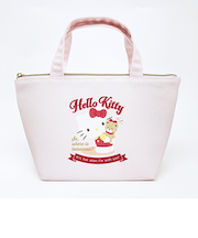 サンリオ ハローキティ バッジロゴ 保冷帆布ランチバッグ SANRIO