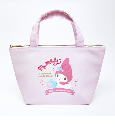 サンリオ マイメロディ バッジロゴ 保冷帆布ランチバッグ SANRIO