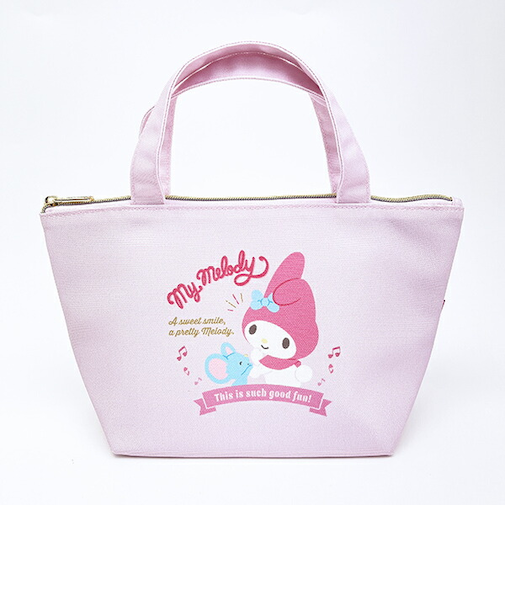 サンリオ マイメロディ バッジロゴ 保冷帆布ランチバッグ SANRIO